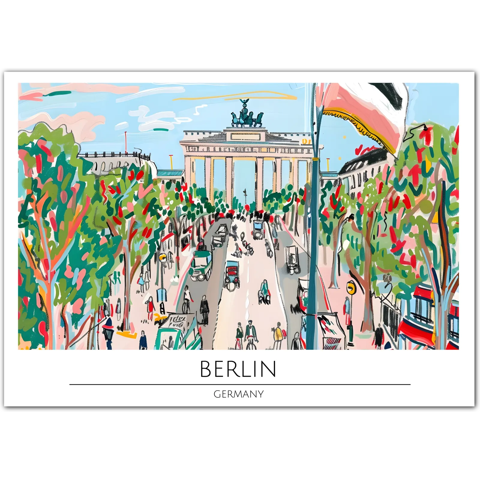 Iconic Brandenburg Gate - Berlin Cityscape Art Print