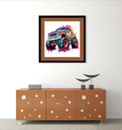 Eye Catching Paint Explosion Monster Truck Art Print 2