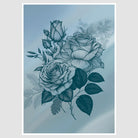 Blue Rose Contemporary Wall Art