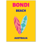 Bondi Beach Surf Art Print – Australian Coastal Vibes