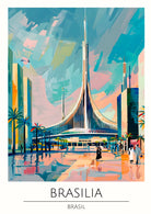 Brasília Futuristic Architecture Art Print 3