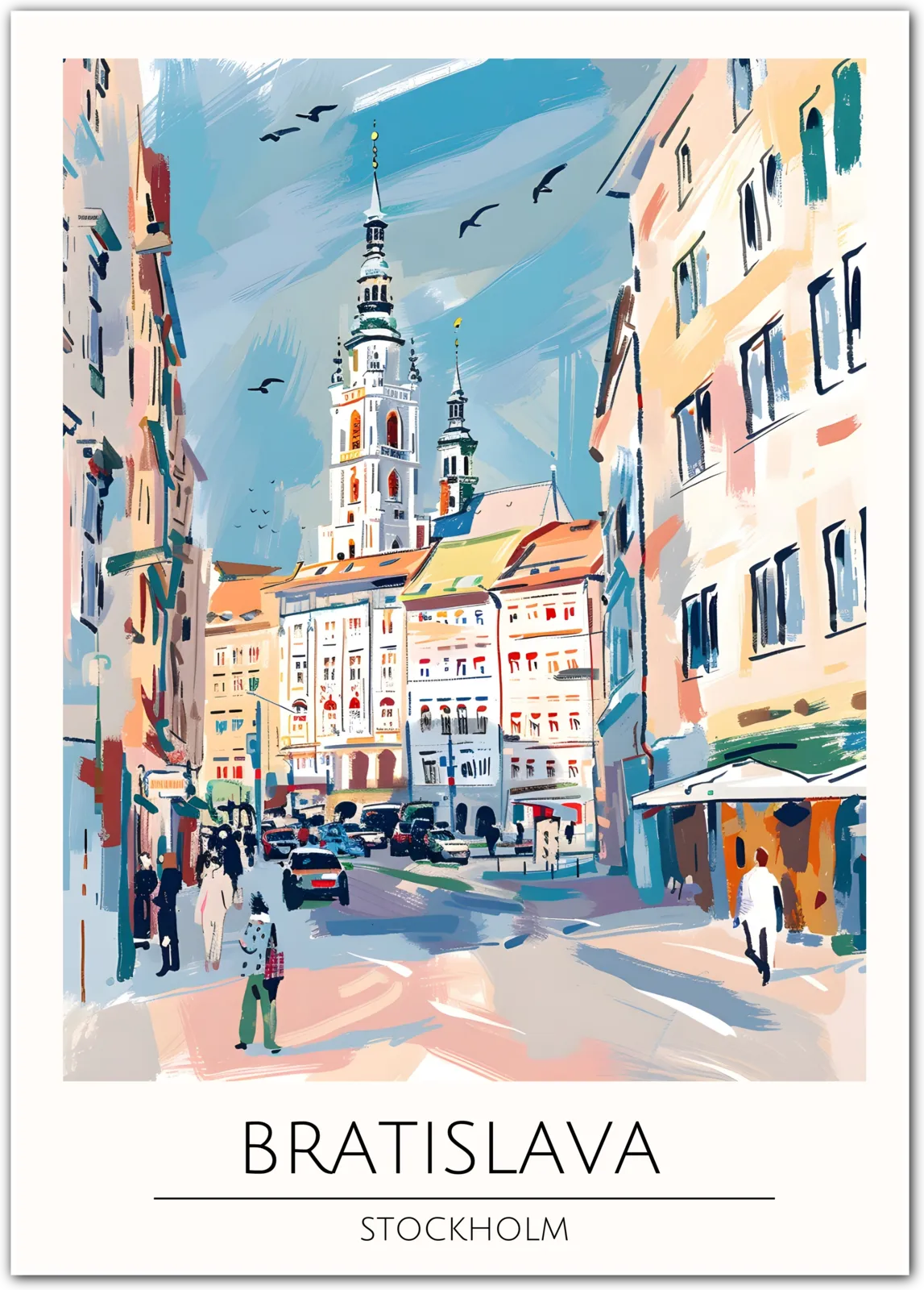 Bratislava Art Print - Stunning Stockholm Cityscape