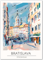 Bratislava Art Print - Stunning Stockholm Cityscape