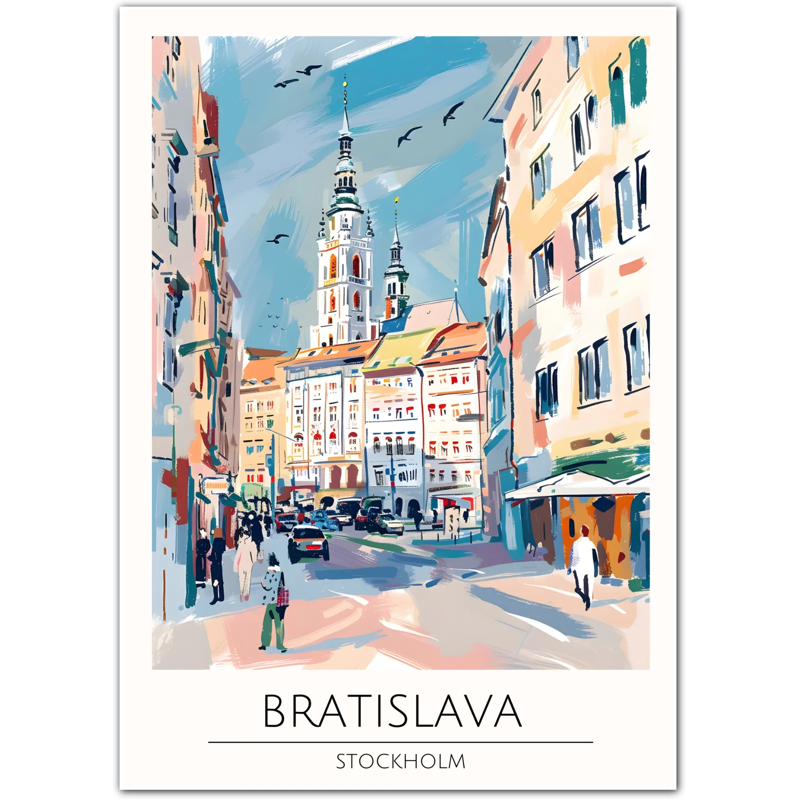 Bratislava Art Print - Stunning Stockholm Cityscape