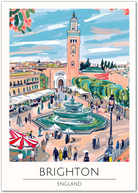 Brighton Art Print - English Market Square