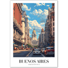 Buenos Aires Argentina Art Print – Avenida de Mayo and City View