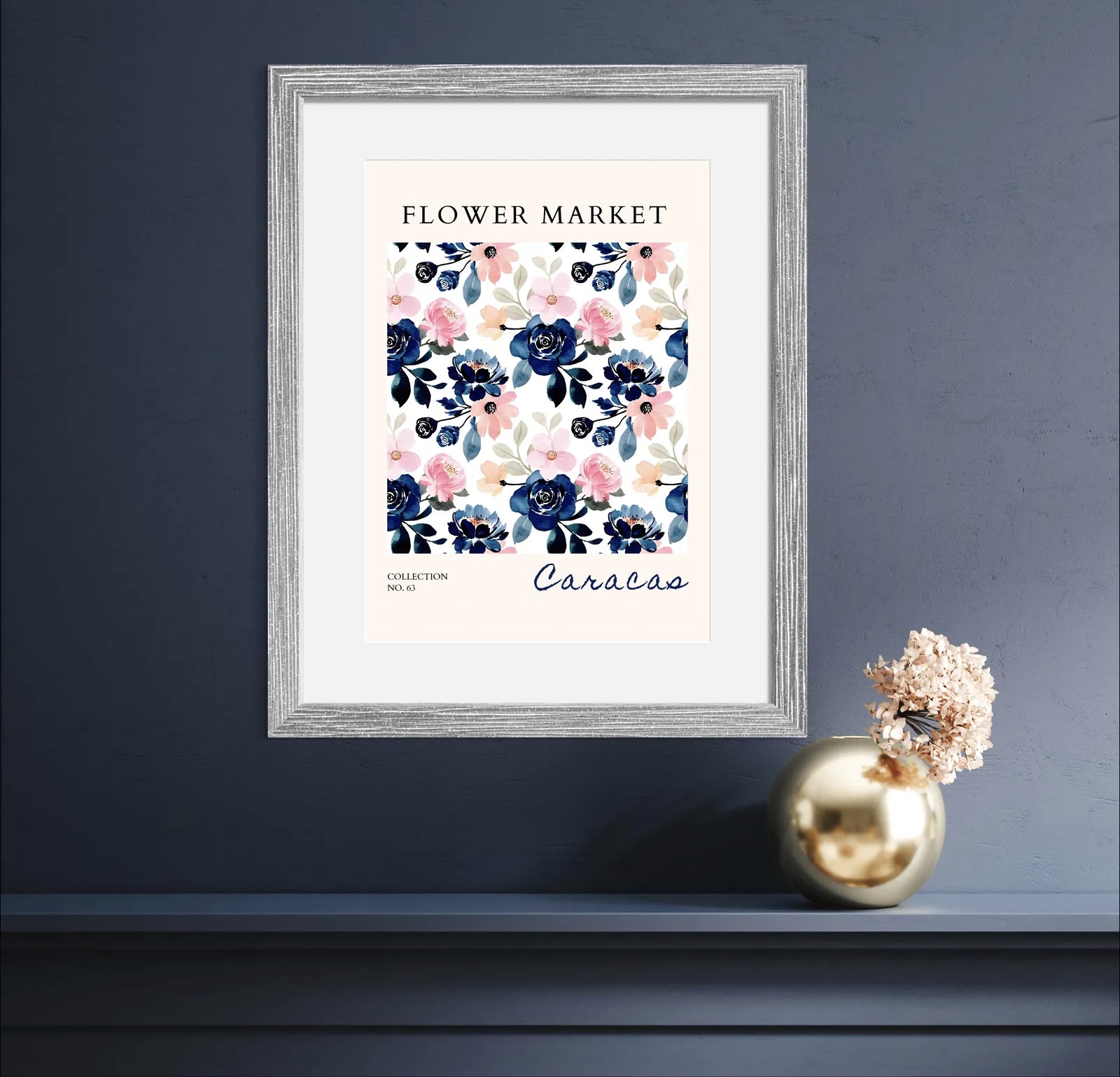 Caracas Autumn Leaves Art Print – Bold Botanical Display in Fiery Hues