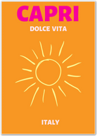 Capri Dolce Vita Sunshine Mediterranean Art Print