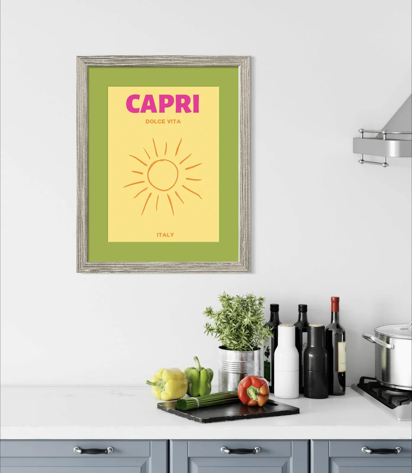 Capri Dolce Vita Sunshine Minimalist Art Print