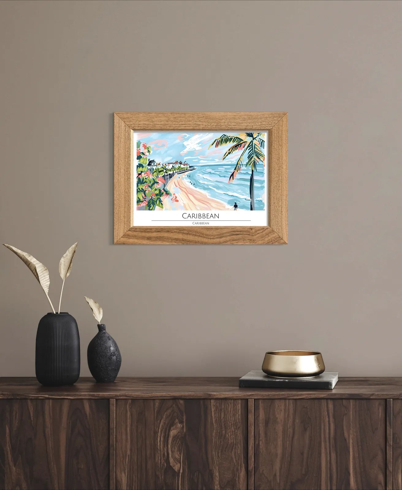 Tropical Paradise - Caribbean Beach Landscape Art Print