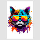 Cool Cat In Shades Digital Art Print 1