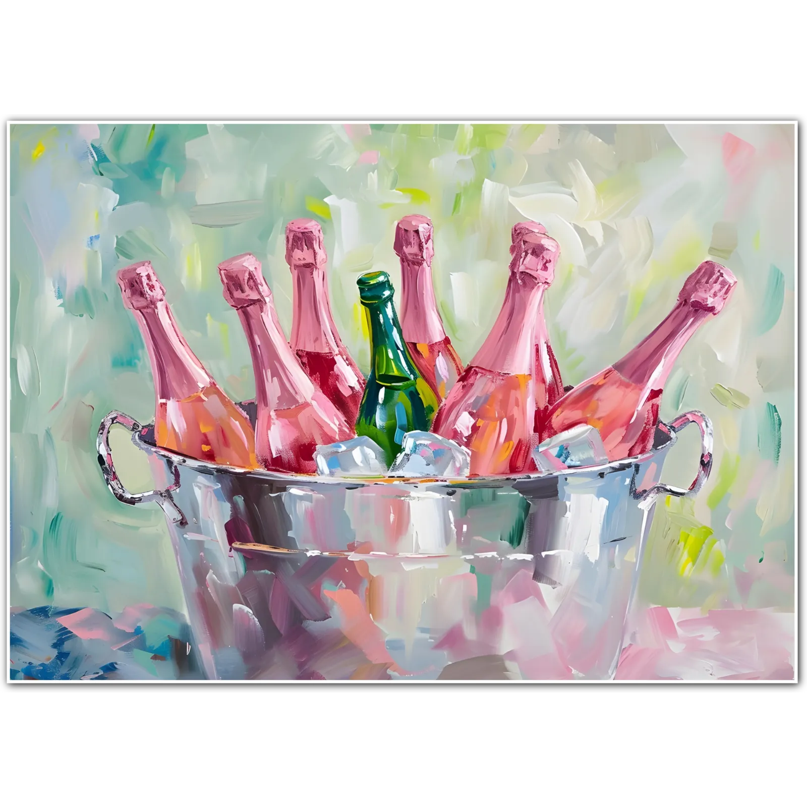 Chilled Champagne Bucket Celebration Art Print