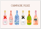 Champagne Please Watercolour Art Print