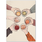 Cheers Friends Toasting Art Print