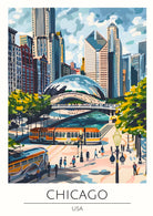 Chicago Millennium Park 'The Bean' Art Print 3