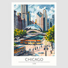 Chicago Millennium Park 'The Bean' Art Print 1