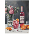 Classic Campari & Floral Still Life Art Print