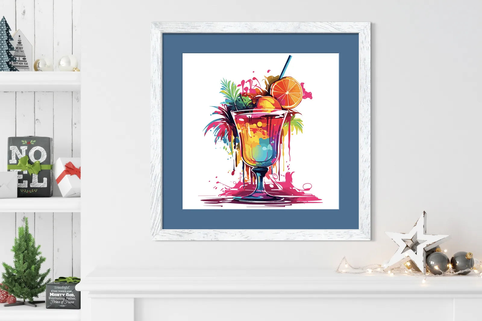 Cocktail Party Paint Splash Digital Art  Print 2