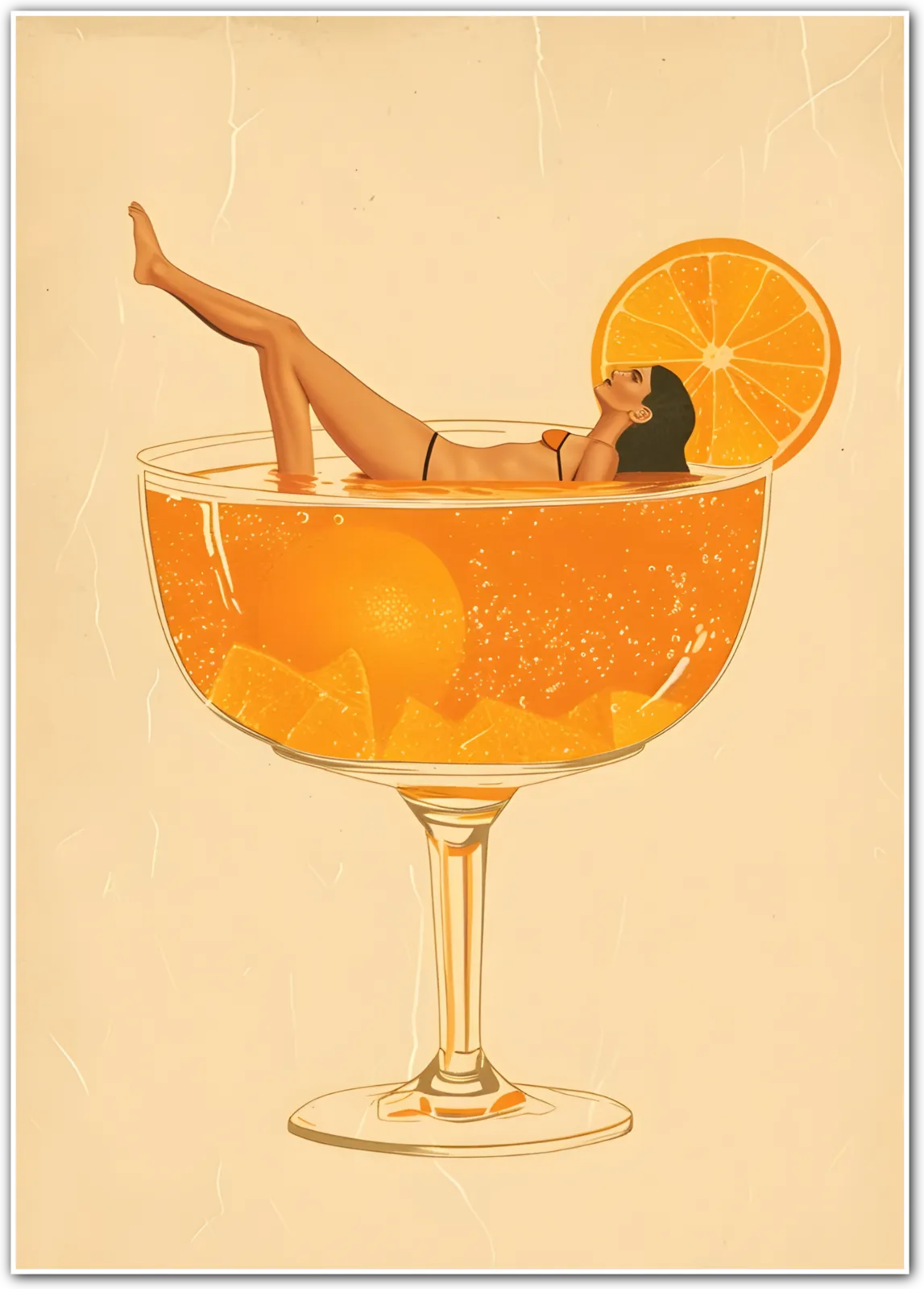 Cocktail Soak Relaxation Art Print