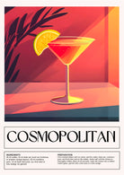 Cosmopolitan Cocktail Art Print – Sultry Retro Sunlit Decor 3