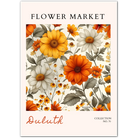 Duluth Golden Daisy Print – Radiant Floral Composition with Autumn Tones