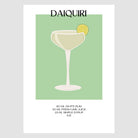 Daiquiri Cocktail Art Print – Retro Green Bar Decor 1