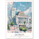 Detroit City Art Print - Architectural Beauty and Urban Energy