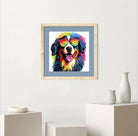 Cool Colourful Dog In Shades Digital Art Print 2