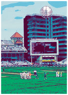 Drinks Break At Trent Bridge Art Print