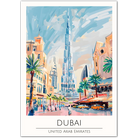 Dubai Cityscape Art Print - Iconic View of the Burj Khalifa and Urban Splendour