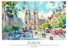 Dublin Street Scene with St. Patrick’s Cathedral Art Print 3