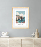 Dubrovnik Croatia Art Print – Old Town and Mediterranean Sea