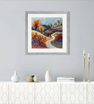 Golden Trails Embroidered Art Print 3