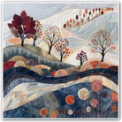 Autumn Breeze Embroidered Art Print 1