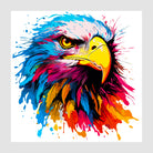 Rainbow Splash Eagle Digital Art Print 1