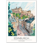 Edinburgh Castle Art Print - Scenic View of Scotland’s Majestic Capital