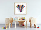 Graffiti Paint Splashes Elephant Digital Art Print 2