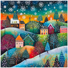 Bright Pastel Winter Hills Art Print Enchanted Snowfall 3