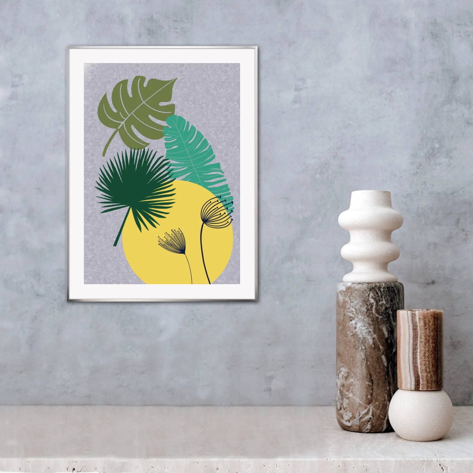 Abstract Fern Wall Hanging Art Print