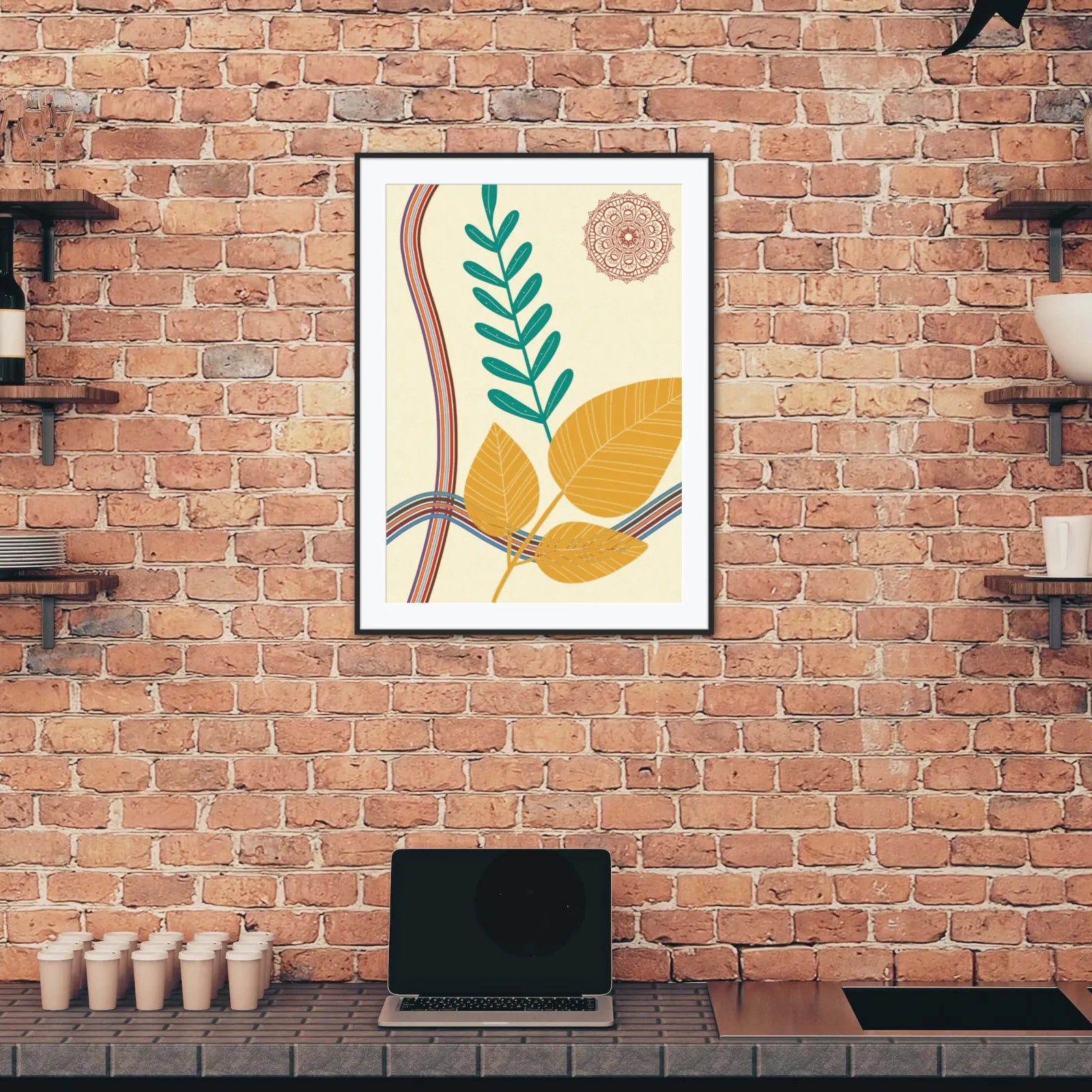 Contemporary Fern Wall Art Print