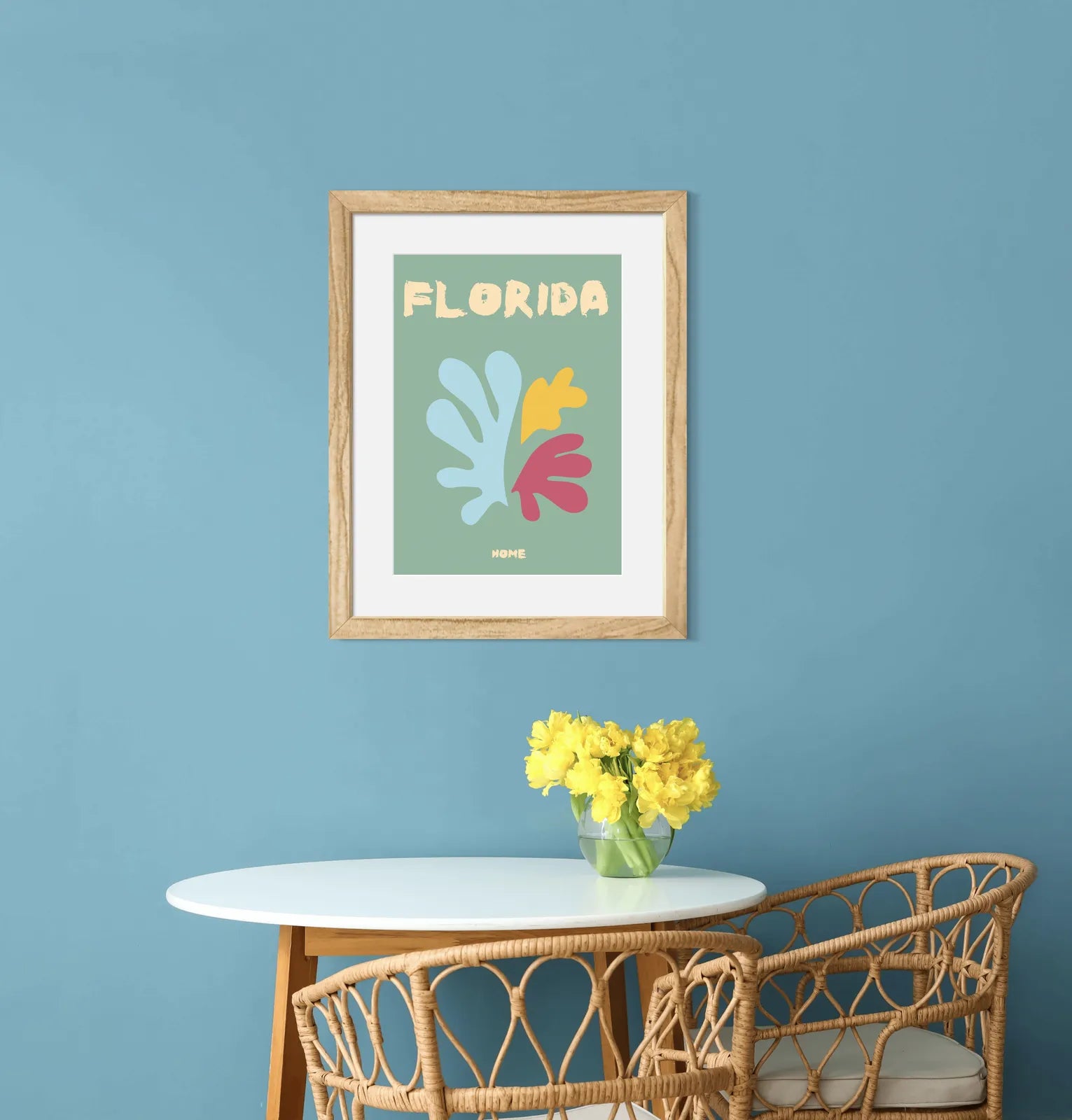 Florida Tropical Abstract Art Print