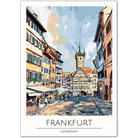 Frankfurt City Art Print - Charming View of Germany’s Modern Financial Hub