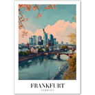 Frankfurt Germany Art Print – Skyline and River View