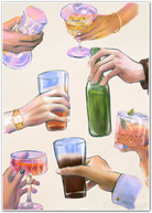 Friends’ Toast Sketch Art Print