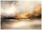 Vibrant Gold Above Dark Horizon Art Print 3