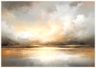 Golden Glow with Sunlit Clouds Art Print 3