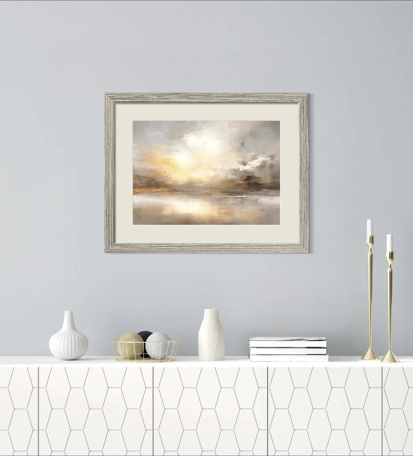 Textured Glow of Sunlit Clouds Art Print 2