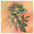 Golden Rose Original Art Print