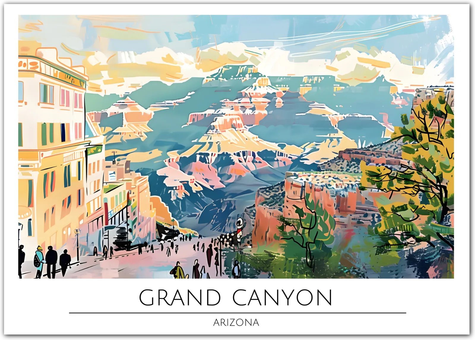 Majestic Grand Canyon - Arizona Natural Wonder Art Print
