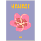 Hawaii Tropical Flower Minimalist Art Print